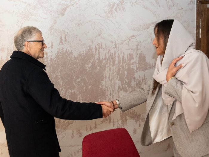 الأميرة لمياء بنت ماجد آل سعود  وبيل جيتس