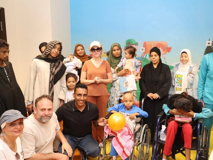 جانب من زيارة ريهام عبد الغفور