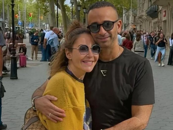 منة شلبى والمنتج أحمد الجناينى