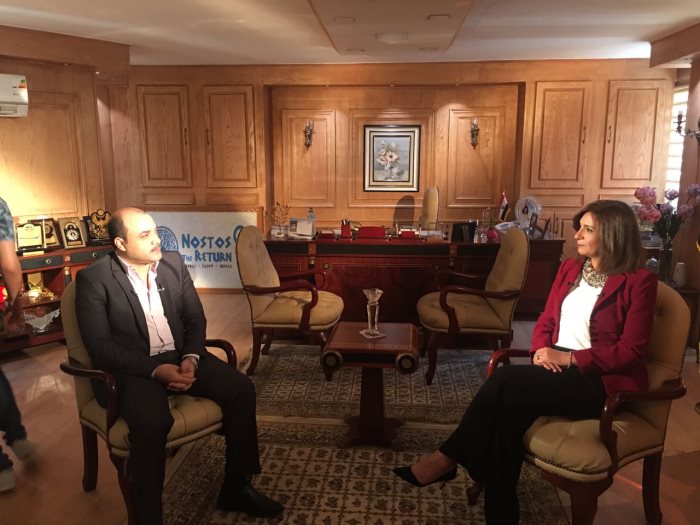 وزيرة الهجرة نبيلة مكرم مع محمد الباز برنامج  