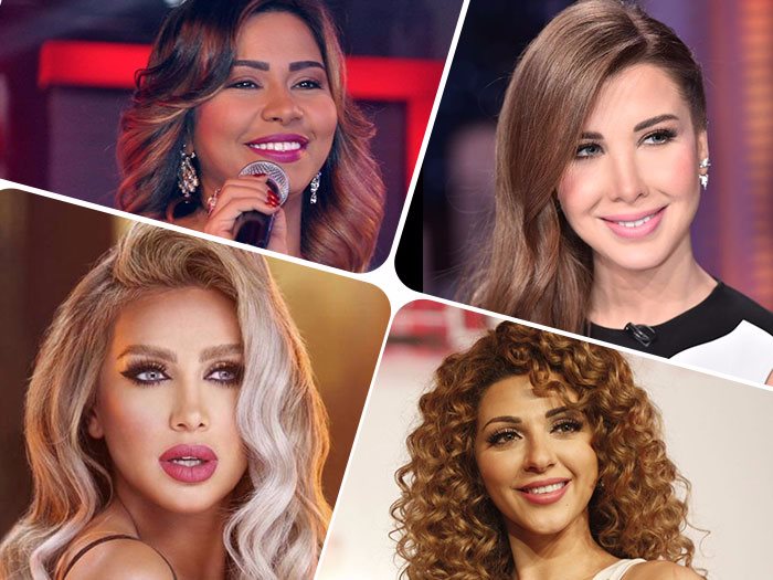 شيرين ونانسى ومايا وميريام فارس 