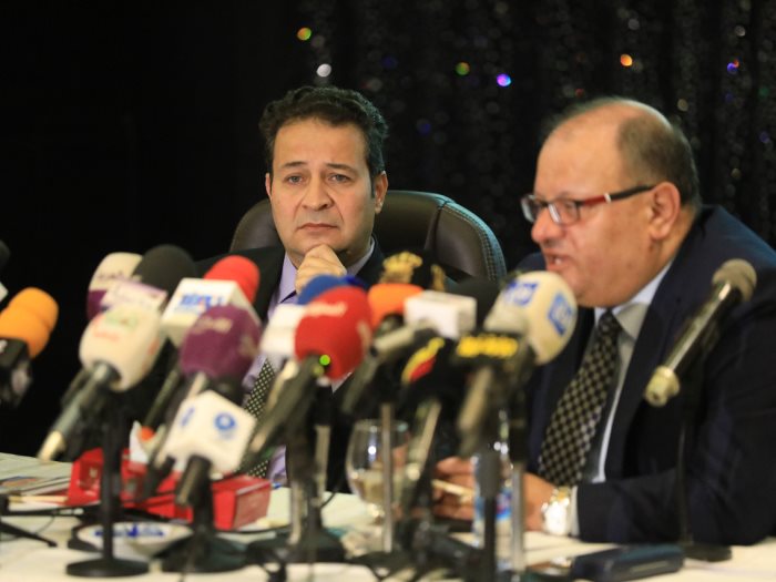 وزير الثقافة الدكتور محمد أبو رمان و المدير التنفيذى لمهرجان جرش أيمن سماوى