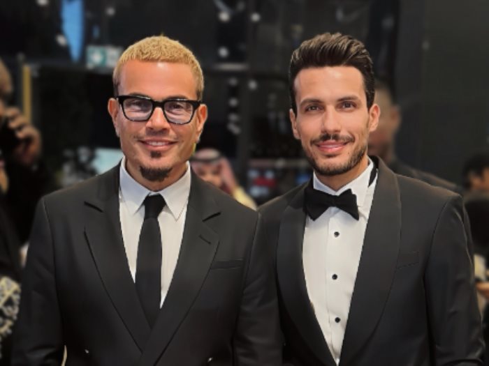 عمرو دياب والموزع احمد إبراهيم