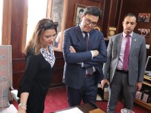 وزير الثقافة يتفقد أكاديمية الفنون