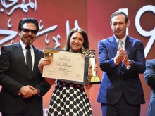 محمد رياض في حفل ختام  توزيع جوائز المهرجان القومي للمسرح المصري