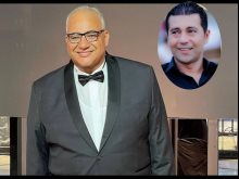 الفنان بيومي فؤاد والمخرج والكاتب جمال عبد الناصر 